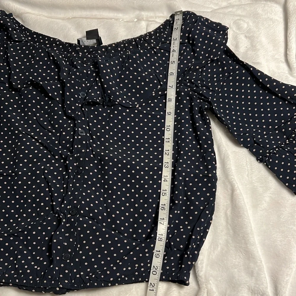 Sanctuary Gloriana Ruffle Detail Top Stitch Fix Sz L - Picture 6 of 9